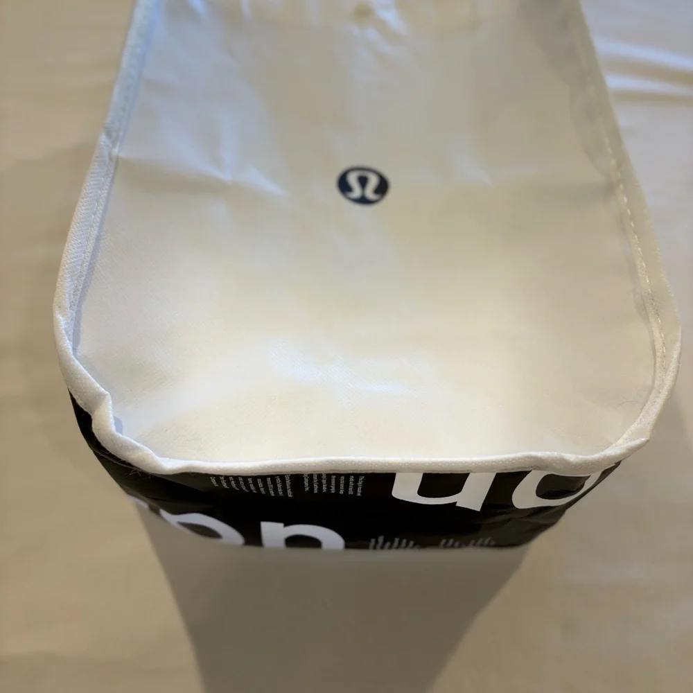 lululemon athletica White and Black Garment Bag